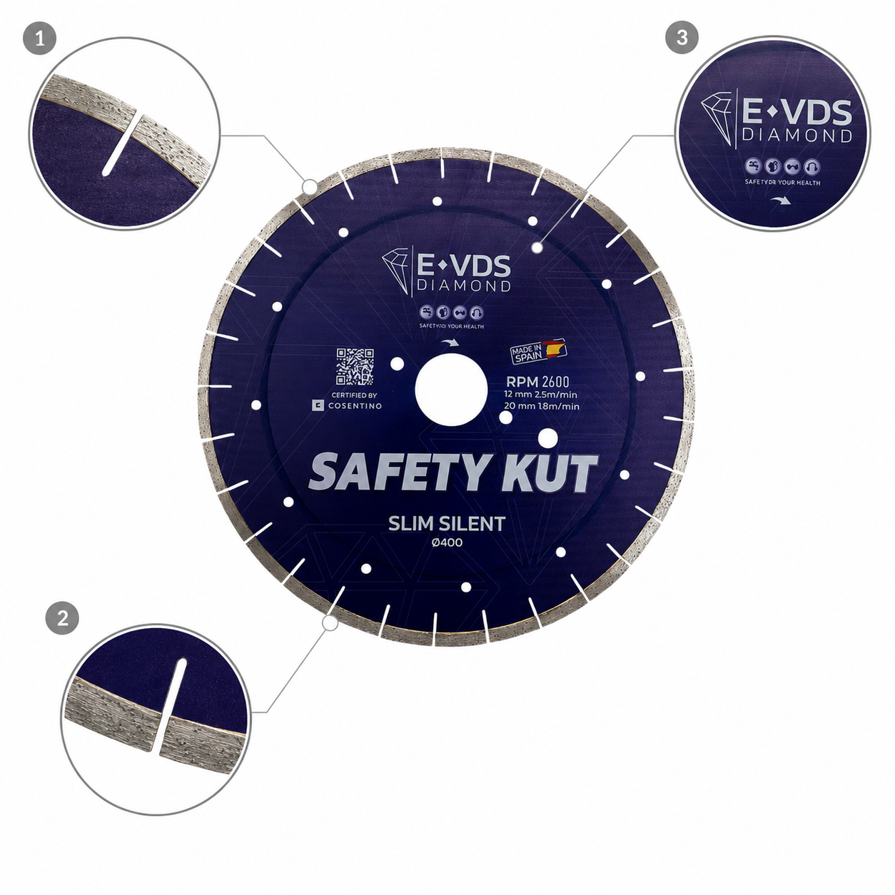 SAFETY KUT "SLIM" - PORCELAIN AND UCS
