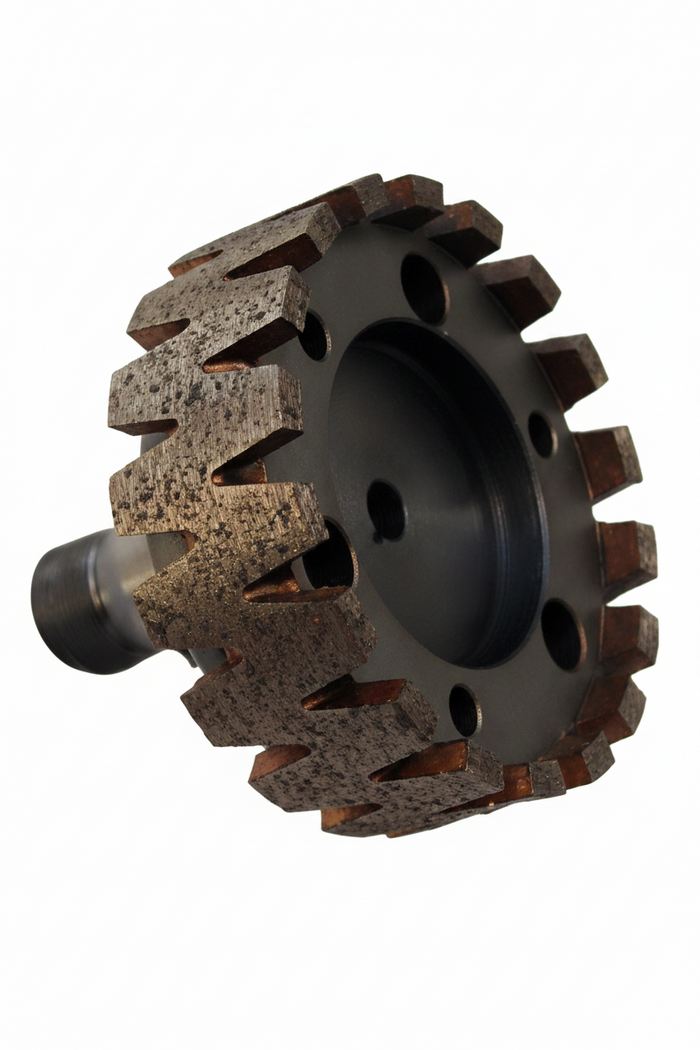 CNC Grooved Reducing Core Bit Ø90 mm for Granite & Composite Stone