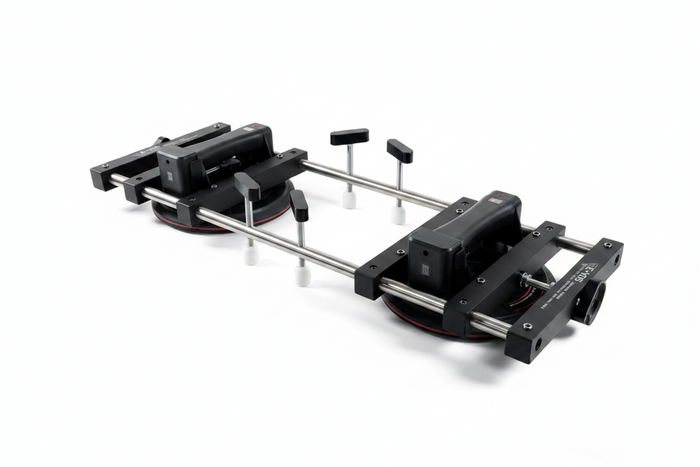 Cordless Seam Leveling Suction Cup with Dual Adjustment System